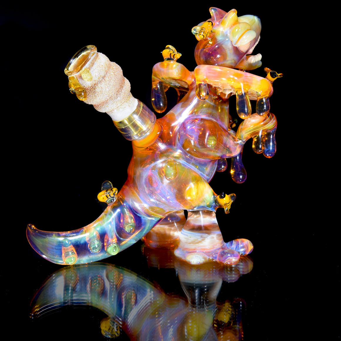 Collab - Drippy Honeycomb Dilophosaurus Dino - 14mm Male