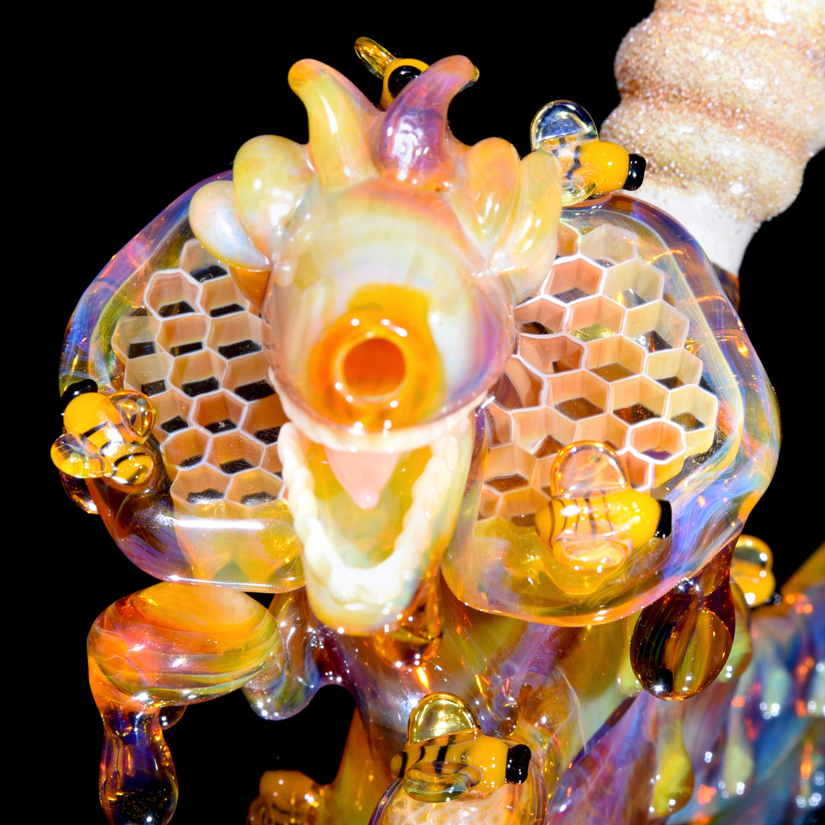 Collab - Drippy Honeycomb Dilophosaurus Dino - 14mm Male