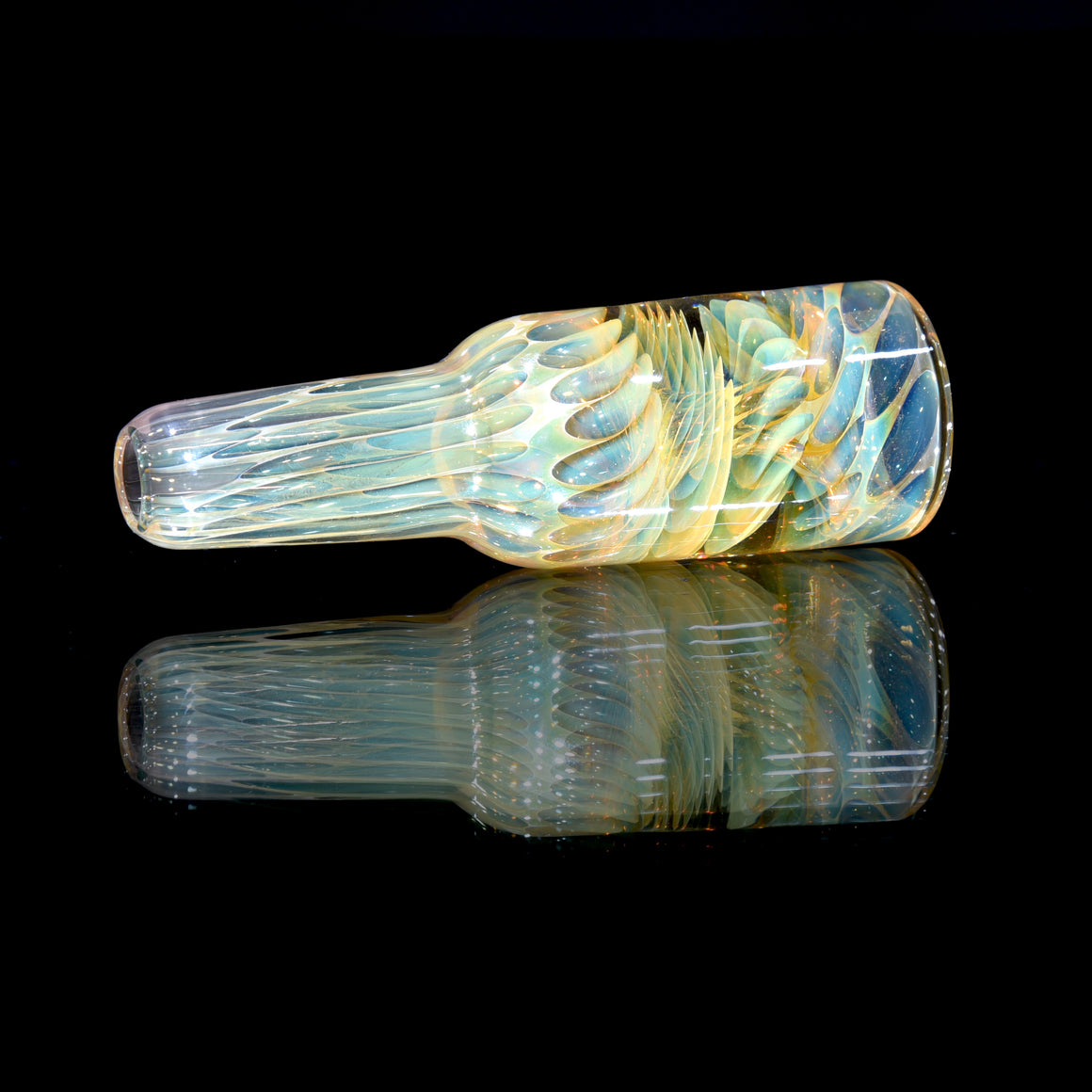 Fully-worked Fume Honeycomb Slide/Chillum - 14mm Male