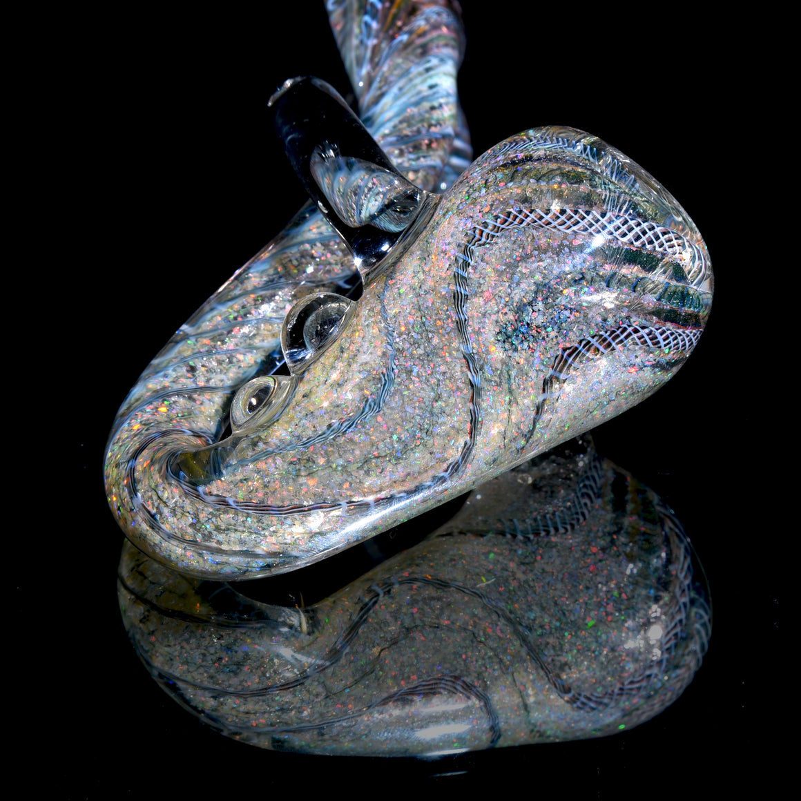 Ultra-heavy Crushed Opal Latticino Sherlock