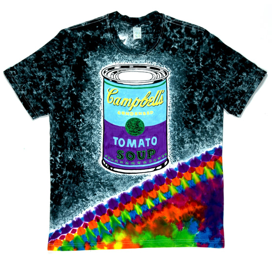 M - Hand-dyed T-Shirt - Andy Warhol Soup Can & Banana