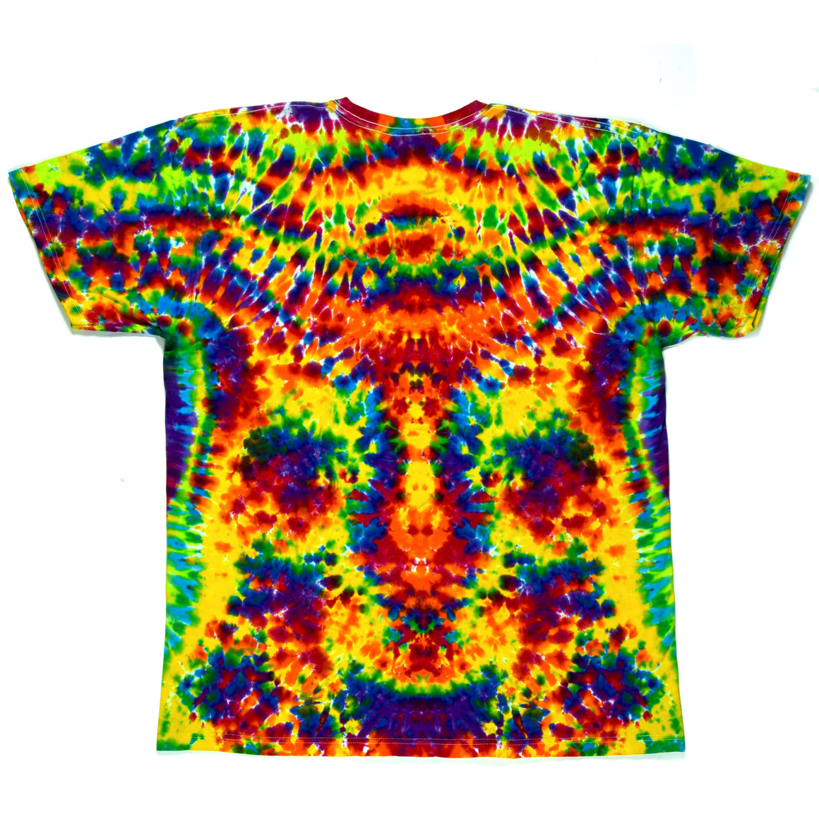 XL - "Face Experiment #1" Short-sleeve Tie Dye T-Shirt