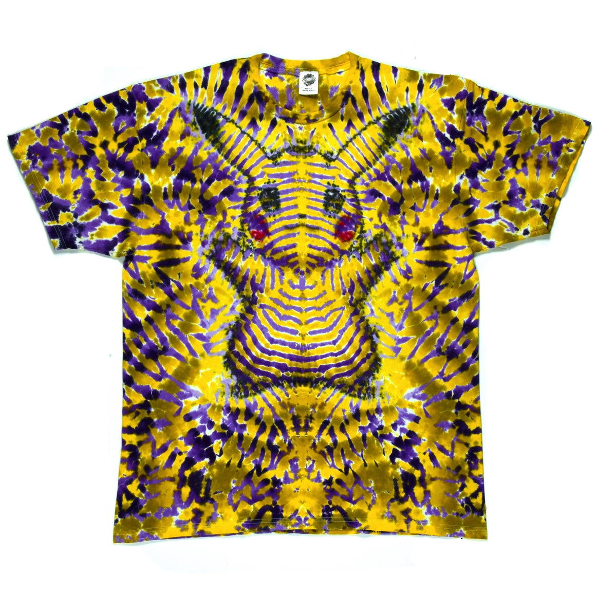 XL - Short-sleeve Tie Dye T-Shirt - "Experimental Pika"