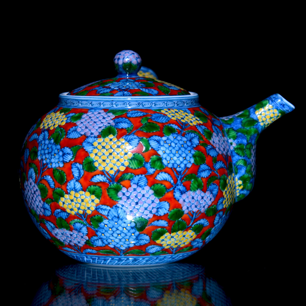 Hydrangea Teapot