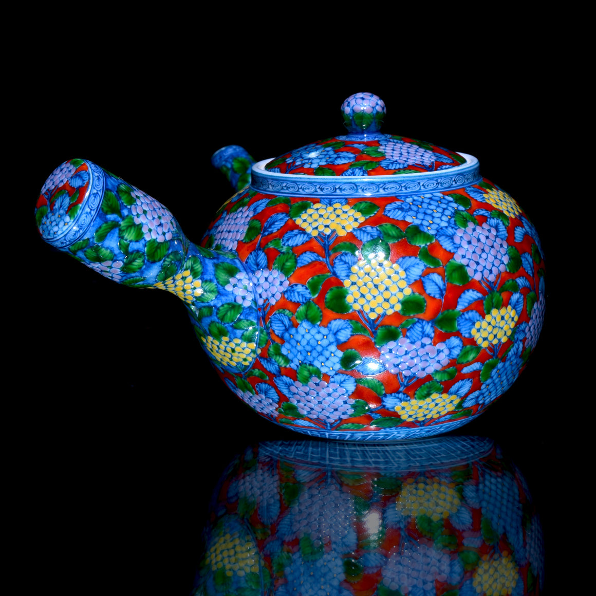 Hydrangea Teapot