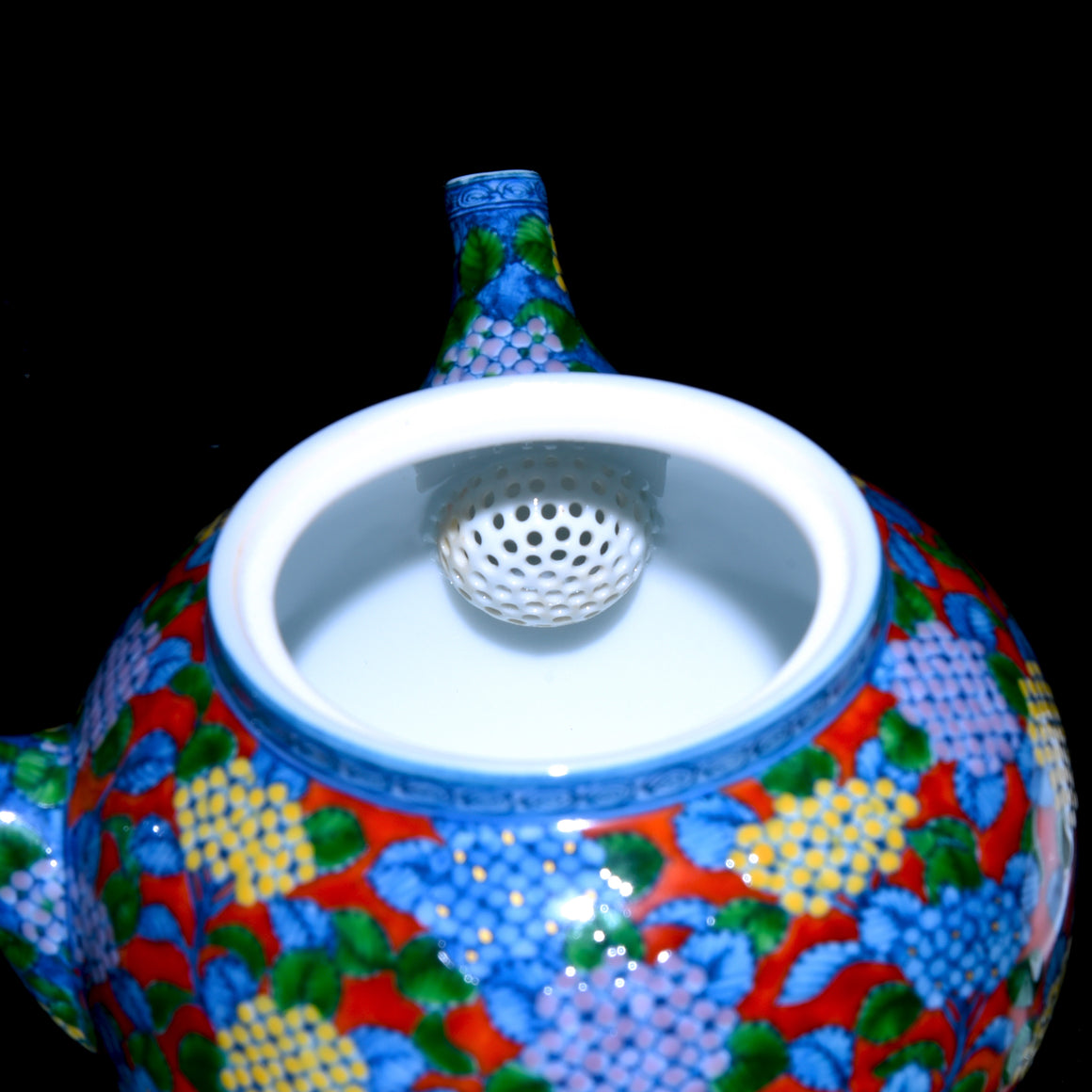 Hydrangea Teapot