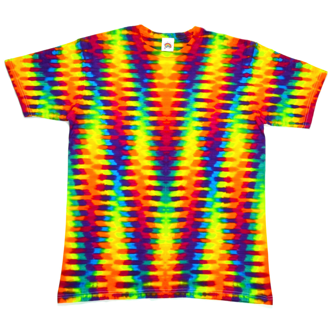 Medium - "The Trippy Weaver" Fluorescent Digital Camo - Short Sleeve Tie Dye T-Shirt