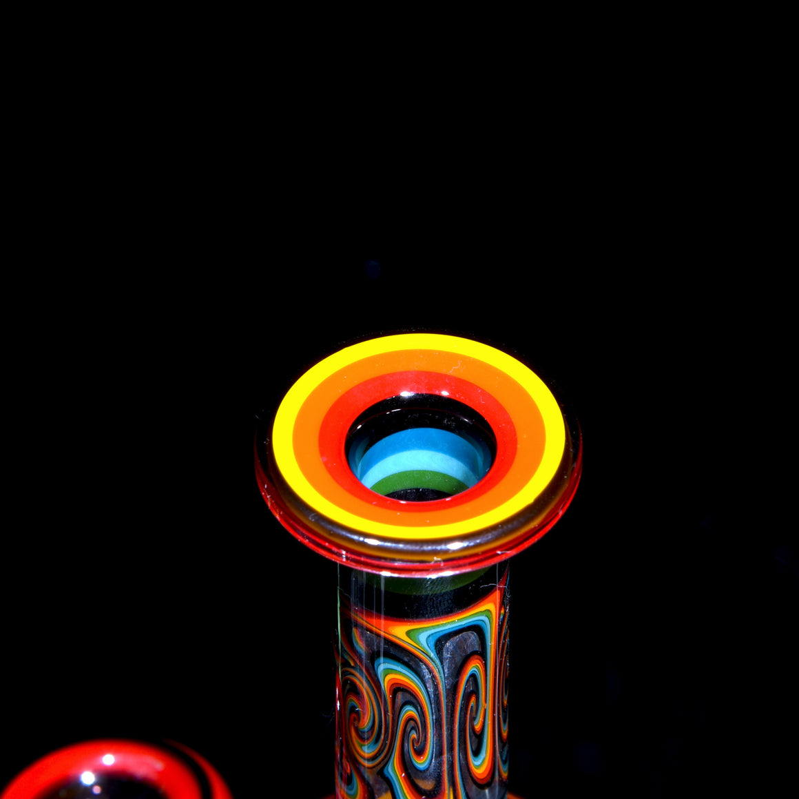 Collab - Rainbow Linework Gridded Stemline/9-arm Tree Perc Tube Set w/ Slide, Dome, & Dish - 14mm Male