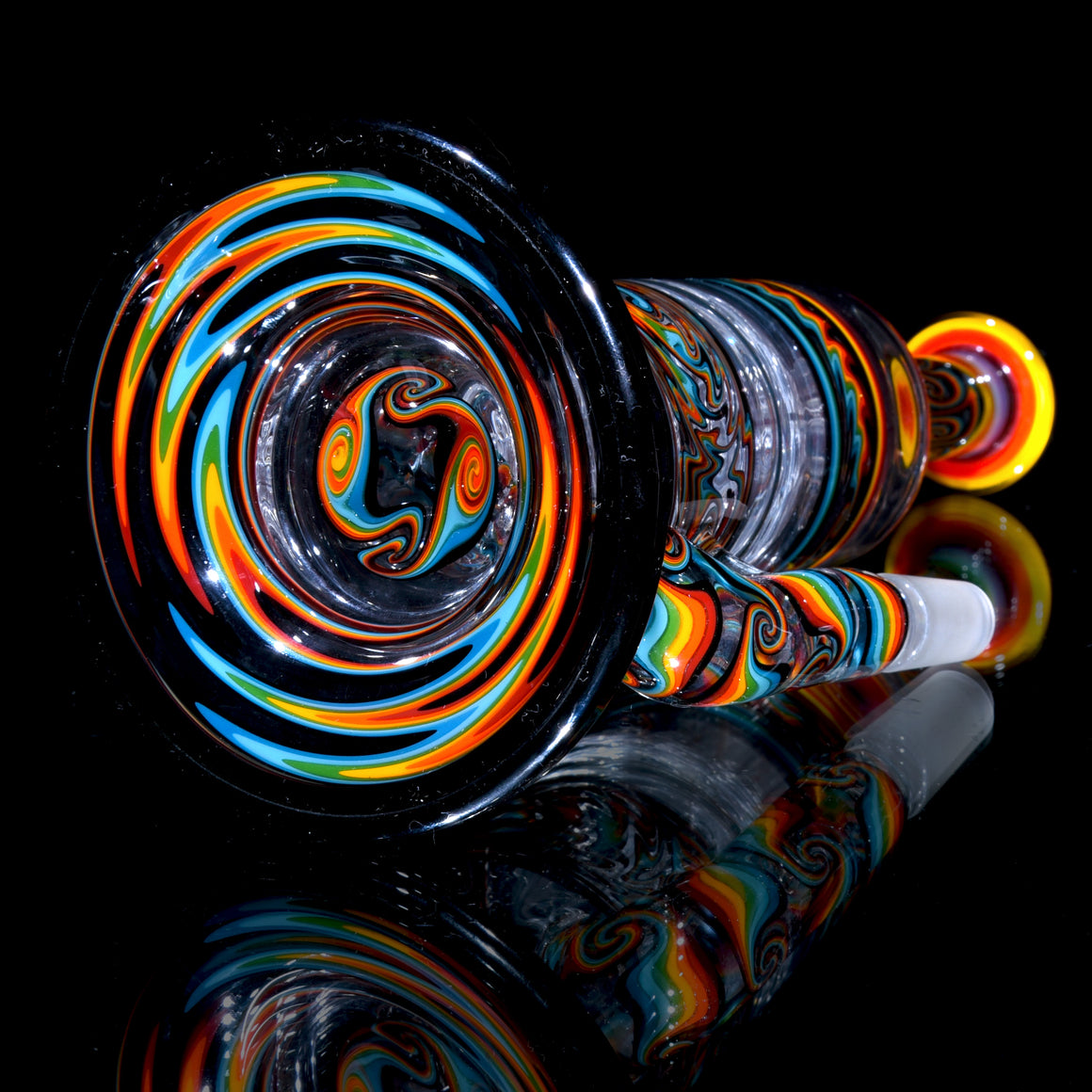 Collab - Rainbow Linework Gridded Stemline/9-arm Tree Perc Tube Set w/ Slide, Dome, & Dish - 14mm Male