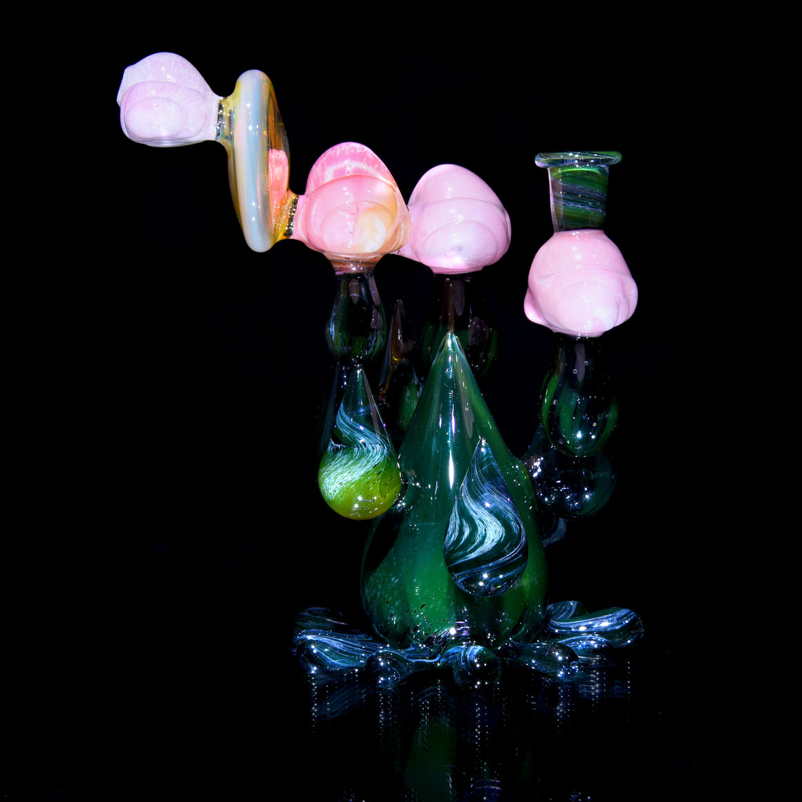 "Clouds Behind the Sun" Raindrop Sunset Rig w/ Matching Slurper Set - 10mm Female