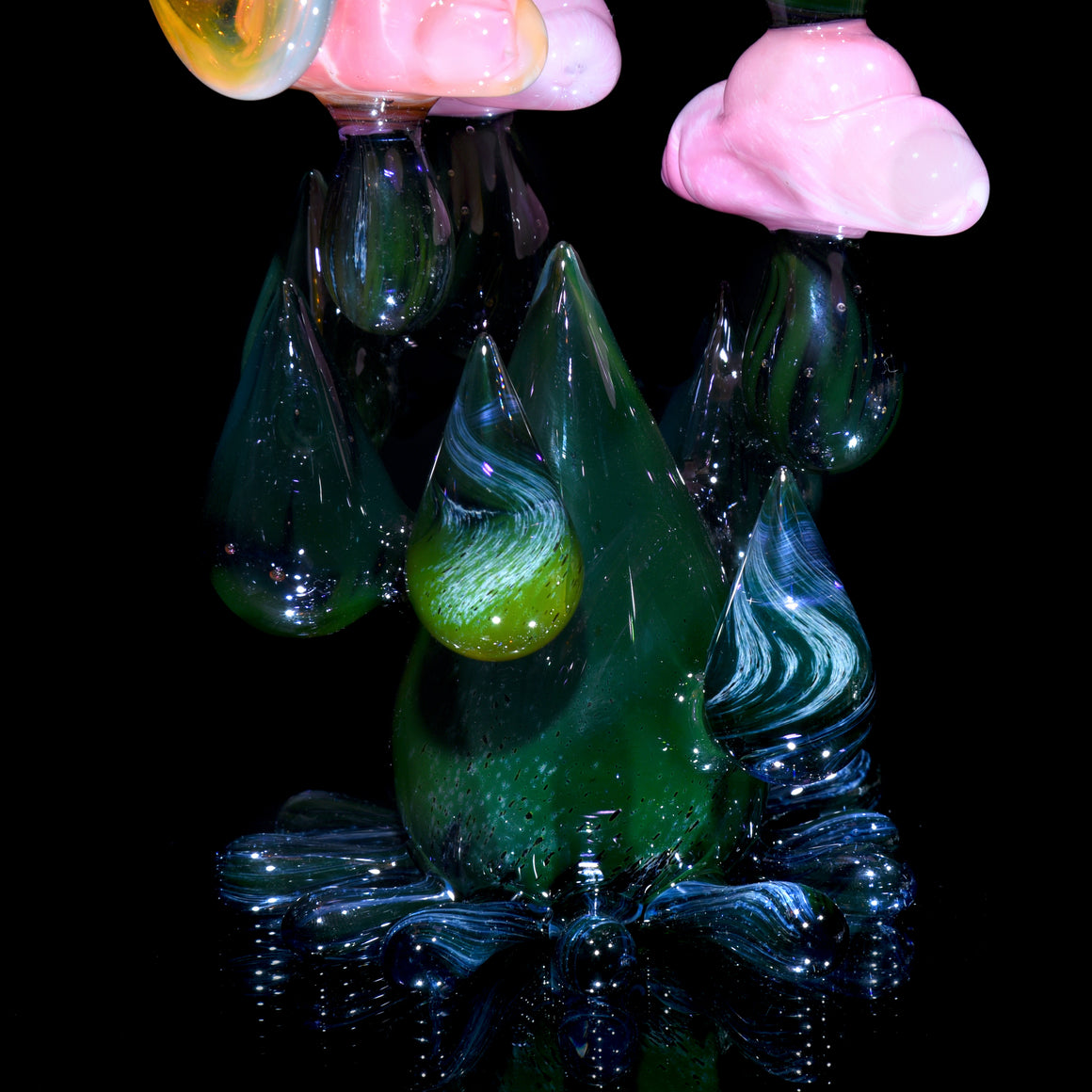 "Clouds Behind the Sun" Raindrop Sunset Rig w/ Matching Slurper Set - 10mm Female