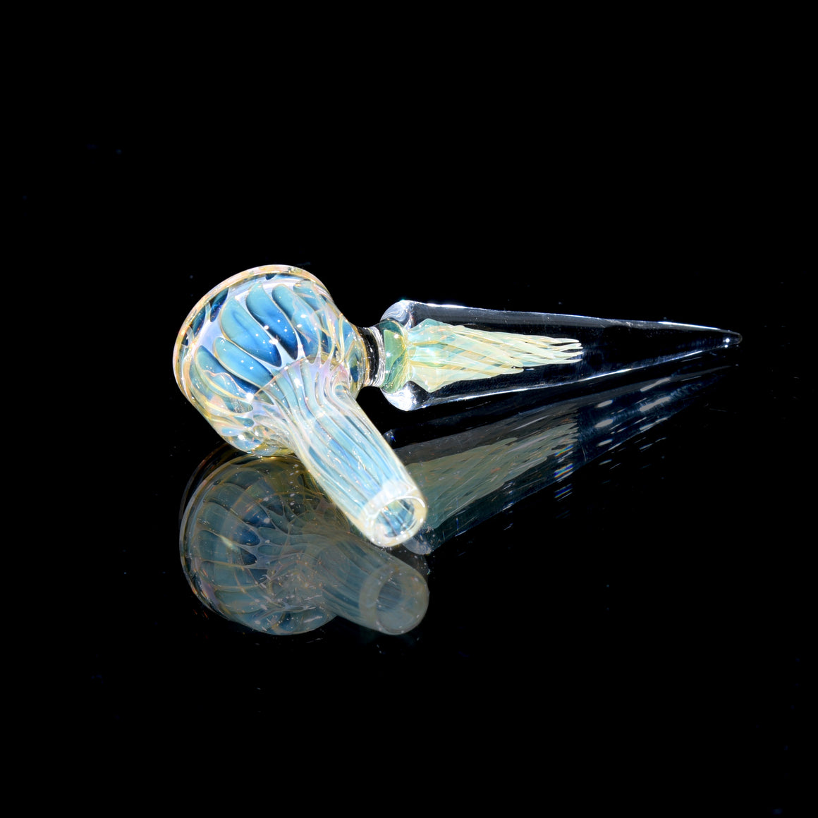 Fully-worked Fume Honeycomb Slide w Lattice Horn - 10mm Male