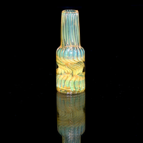 Fully-worked Fume Honeycomb Slide/Chillum - 14mm Male