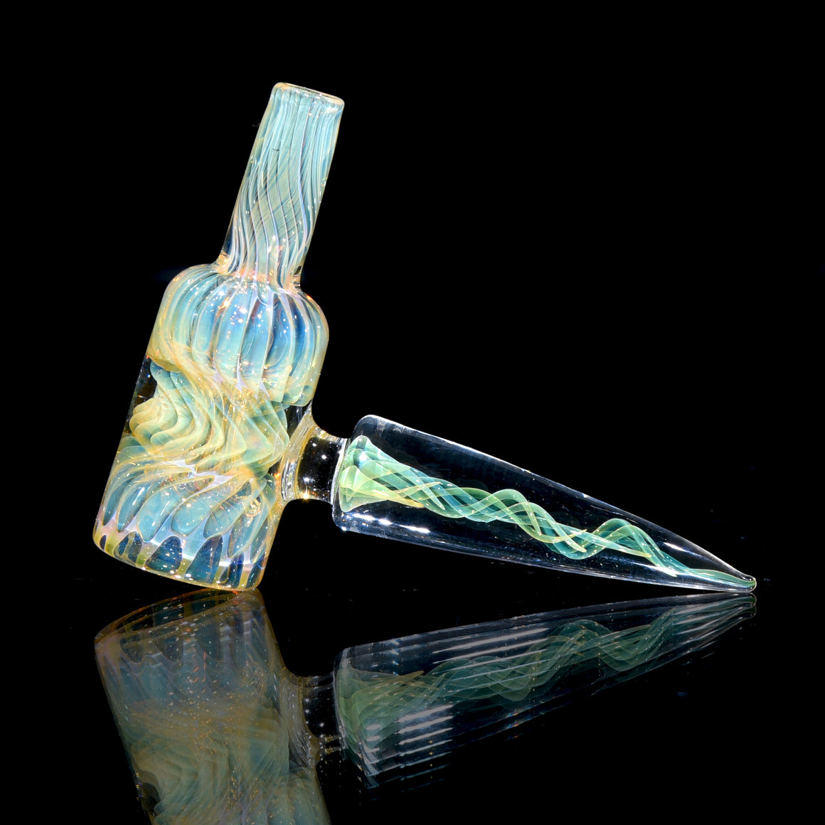 Fully-worked Fume Honeycomb Slide w Lattice Horn - 10mm Male