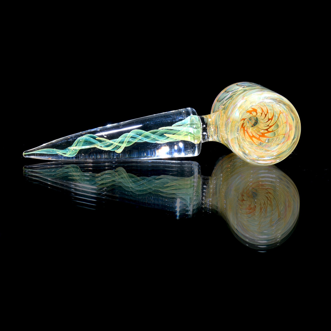 Fully-worked Fume Honeycomb Slide w Lattice Horn - 10mm Male