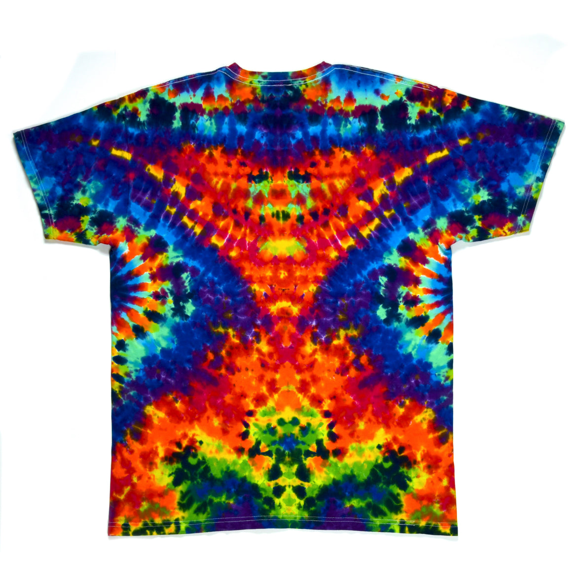 Large - "Wolf" UV Reactive Short-sleeve Tie Dye T-Shirt