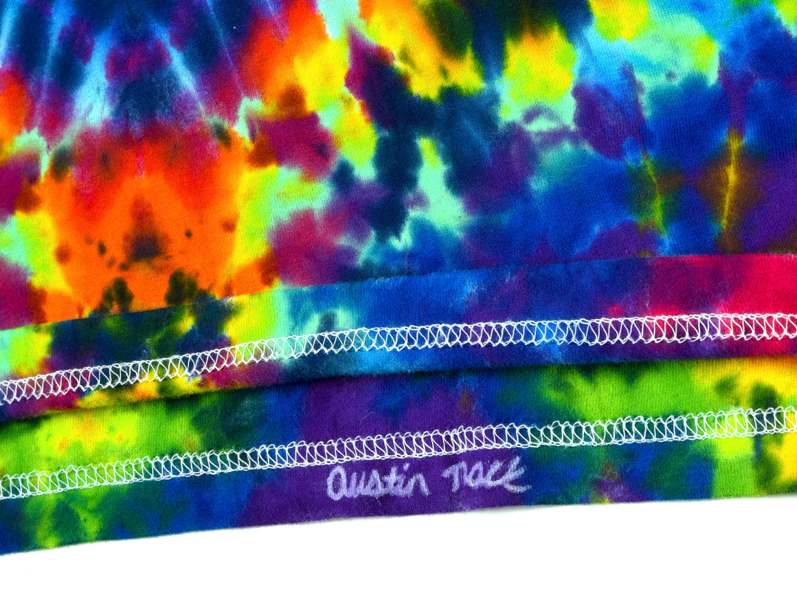 Large - "Wolf" UV Reactive Short-sleeve Tie Dye T-Shirt