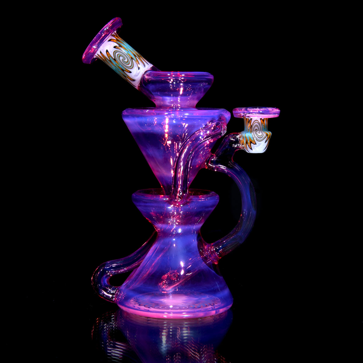 Worked Full-size Two & Through Double-uptake Floating Recycler - Stargazer - 10mm Female