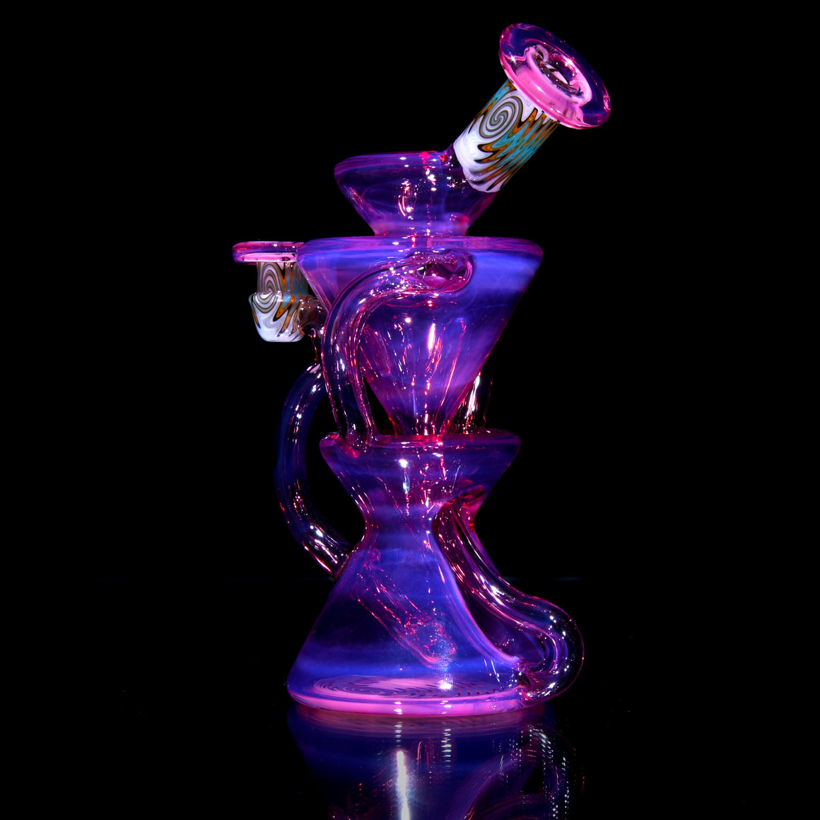 Worked Full-size Two & Through Double-uptake Floating Recycler - Karmaline - 10mm Female