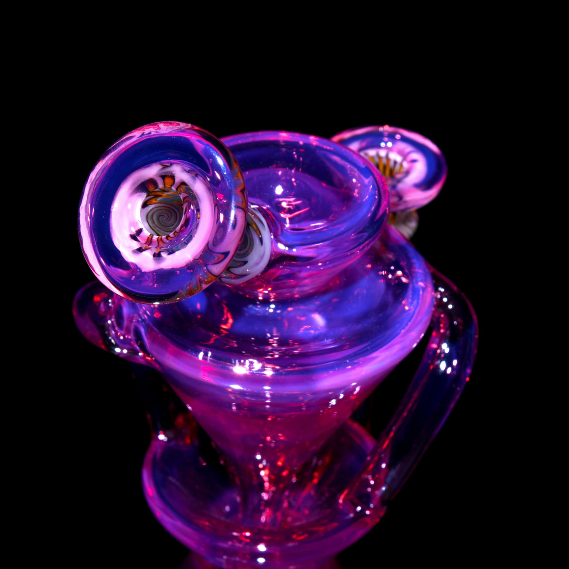 Worked Full-size Two & Through Double-uptake Floating Recycler - Stargazer - 10mm Female