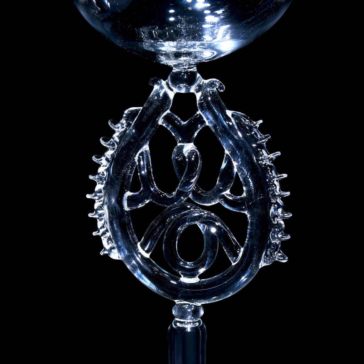 Murano-style Borosilicate Venetian Goblet - Clear