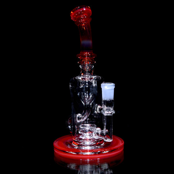 Mini Narrow Can Double-uptake Klein Recycler - Orange Elvis - 14mm Female