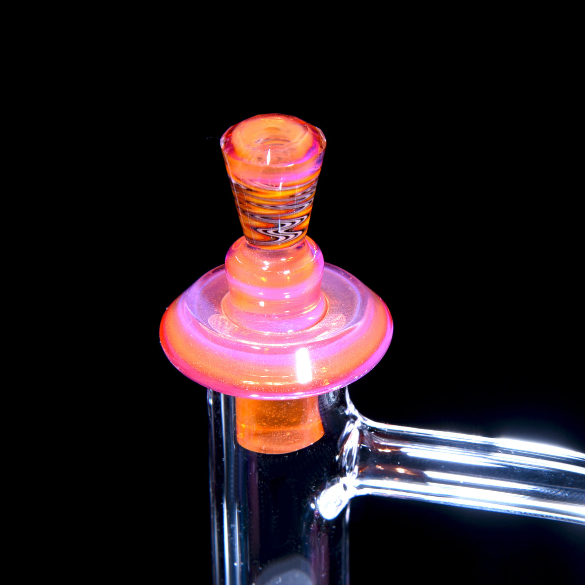 Worked and Faceted Control Tower Cap - Pink Slyme/Hot Sauce