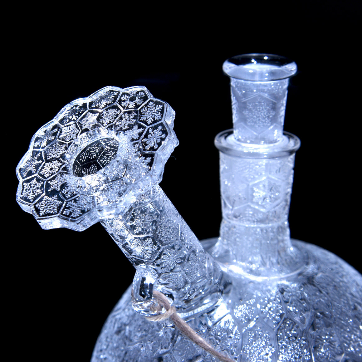 Etched Full-quartz Ornament Rig w/ Removable Downstem - 10mm Female