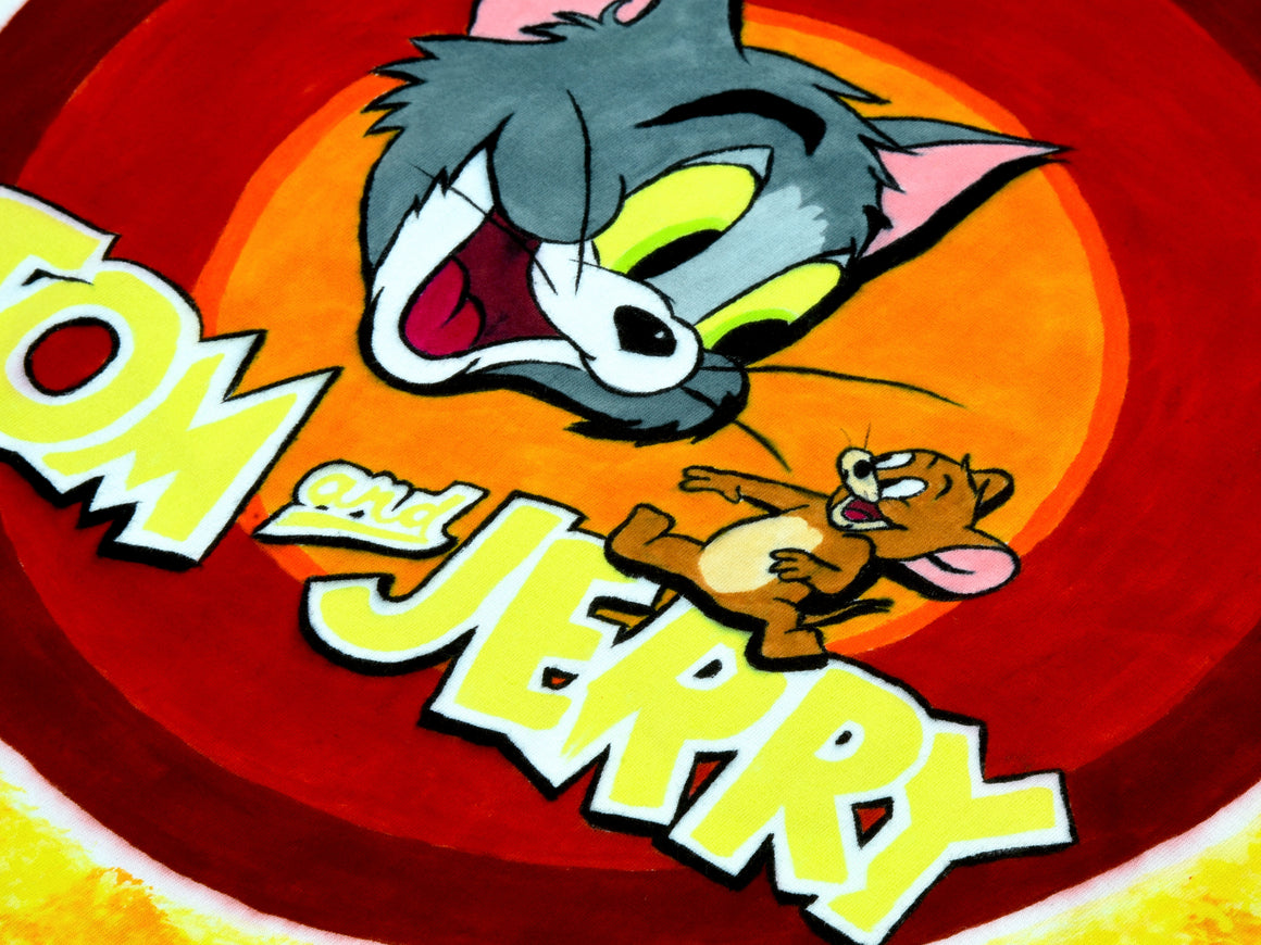 Medium - Hand-dyed T-Shirt - Tom and Jerry #1