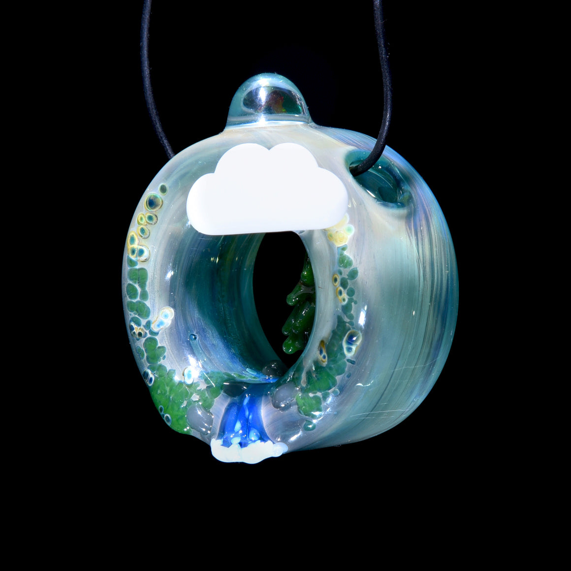 Colorform Scenery Pendant - Cloud & Trees w/ Waterfall