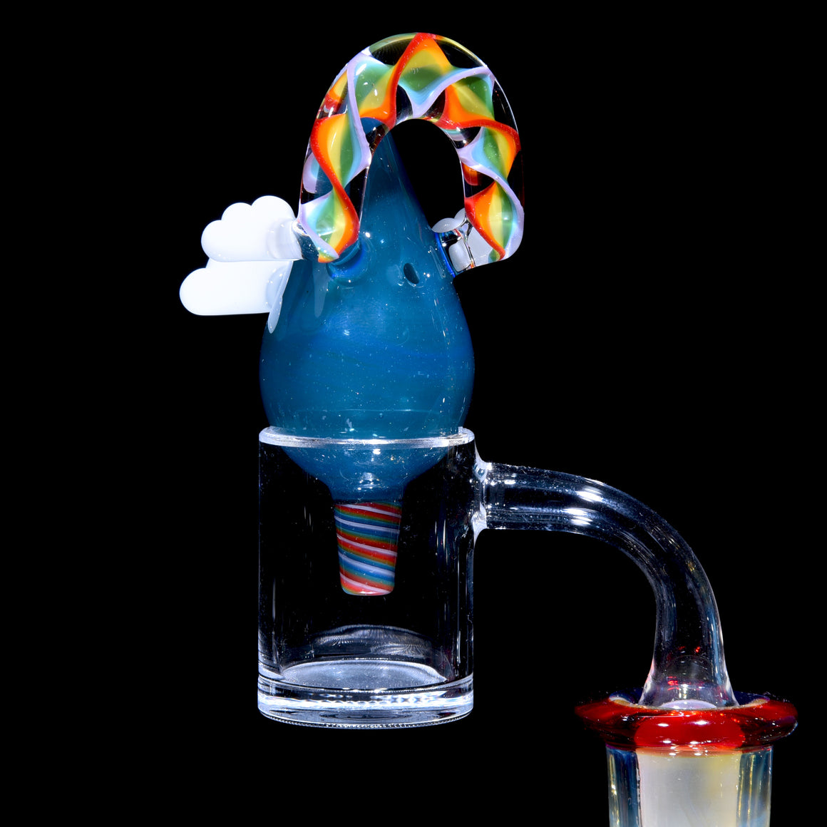 Rainbow Lattice Arch Clouds & Raindrop Bubble Cap