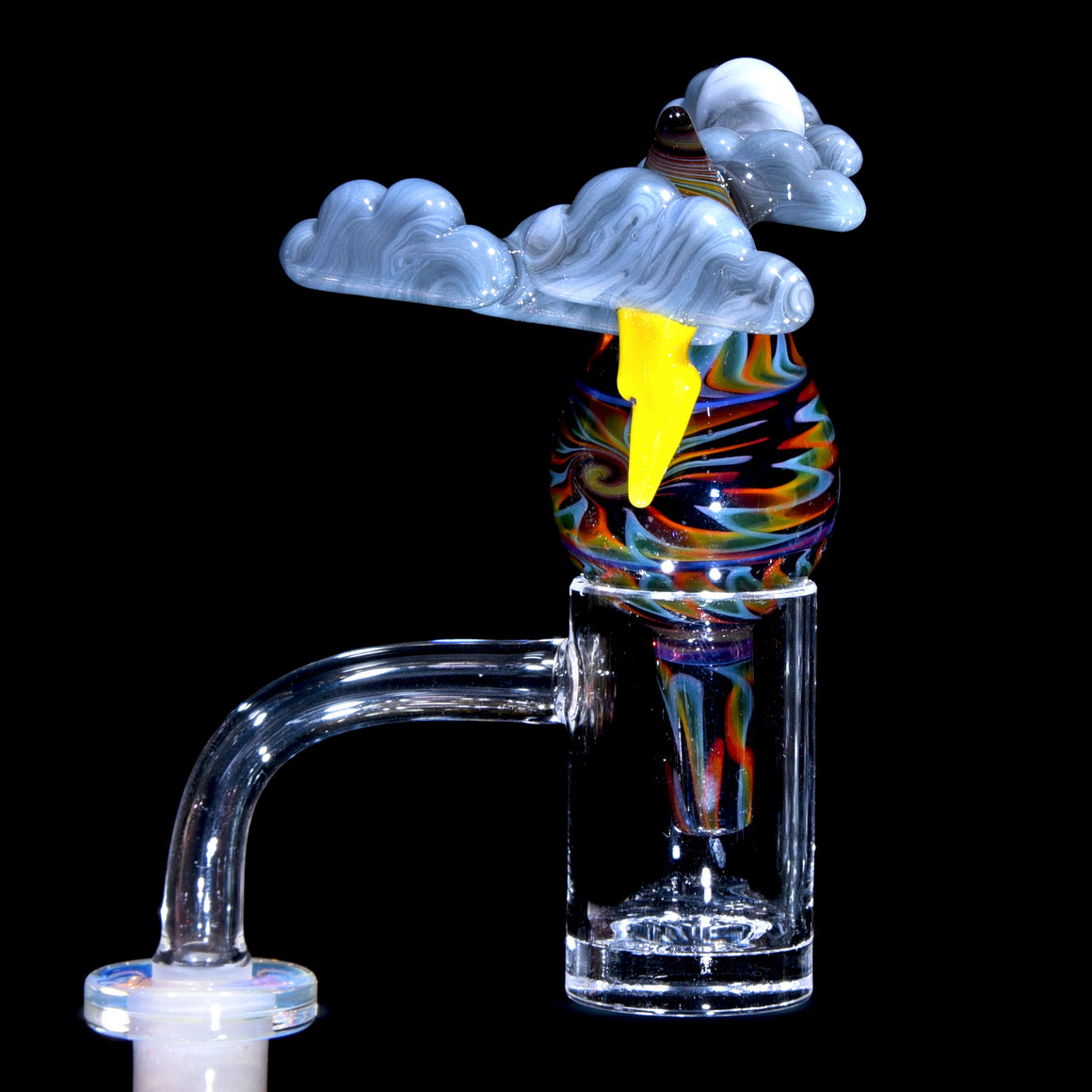 Rainbow Lattice Thunderstorm Clouds & Raindrop Bubble Cap
