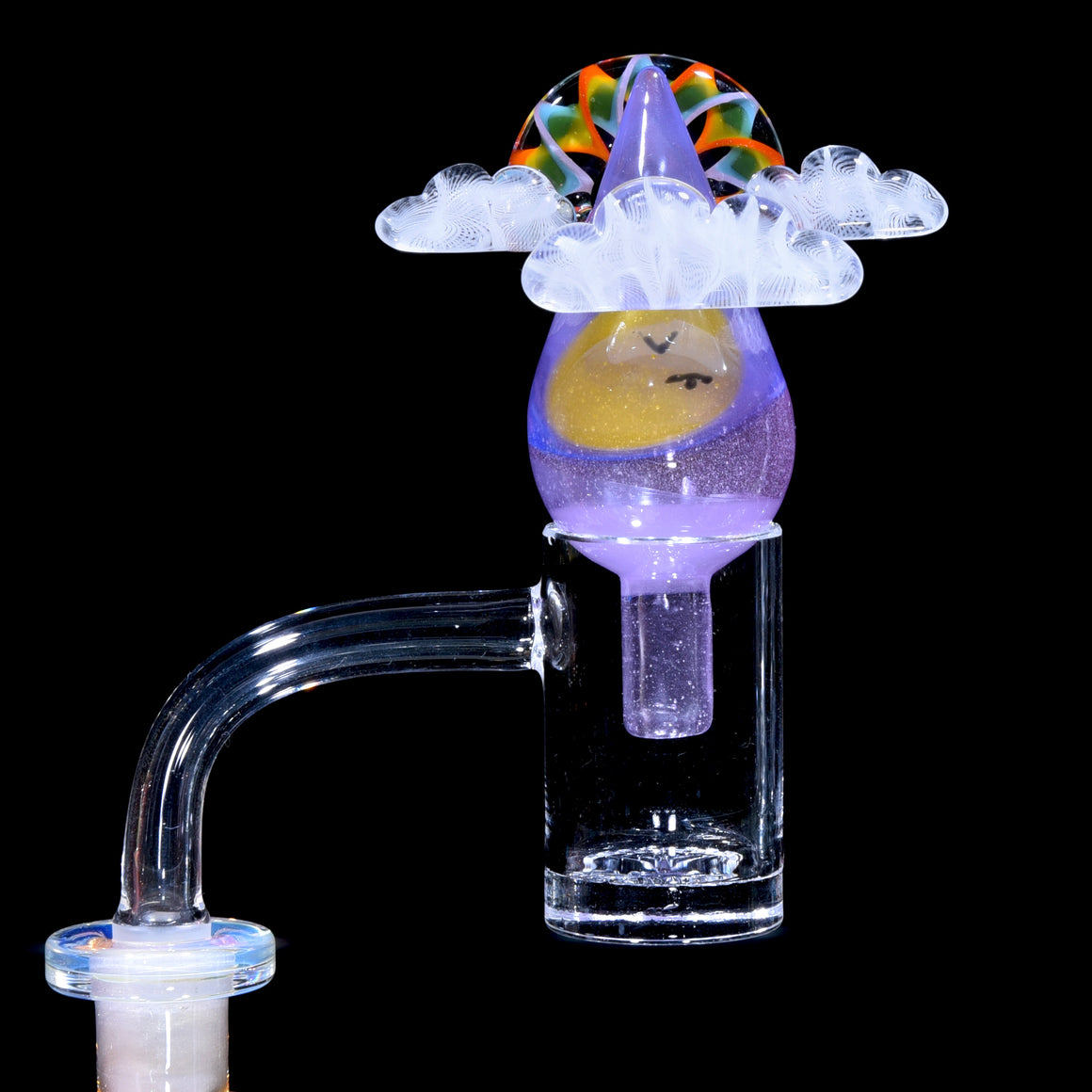 Scenic Encalmo Rainbow Lattice Clouds & Raindrop Bubble Cap