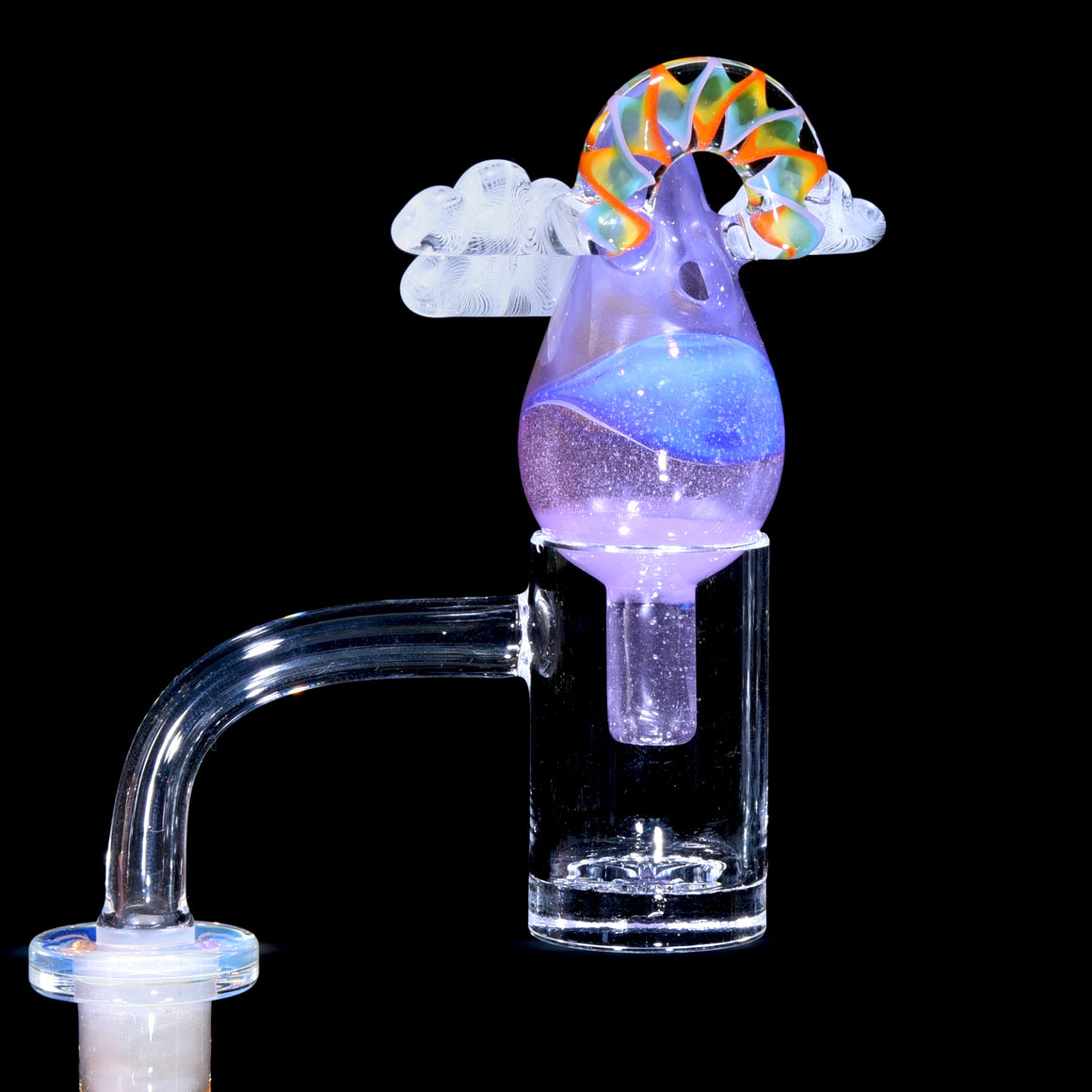 Scenic Encalmo Rainbow Lattice Clouds & Raindrop Bubble Cap