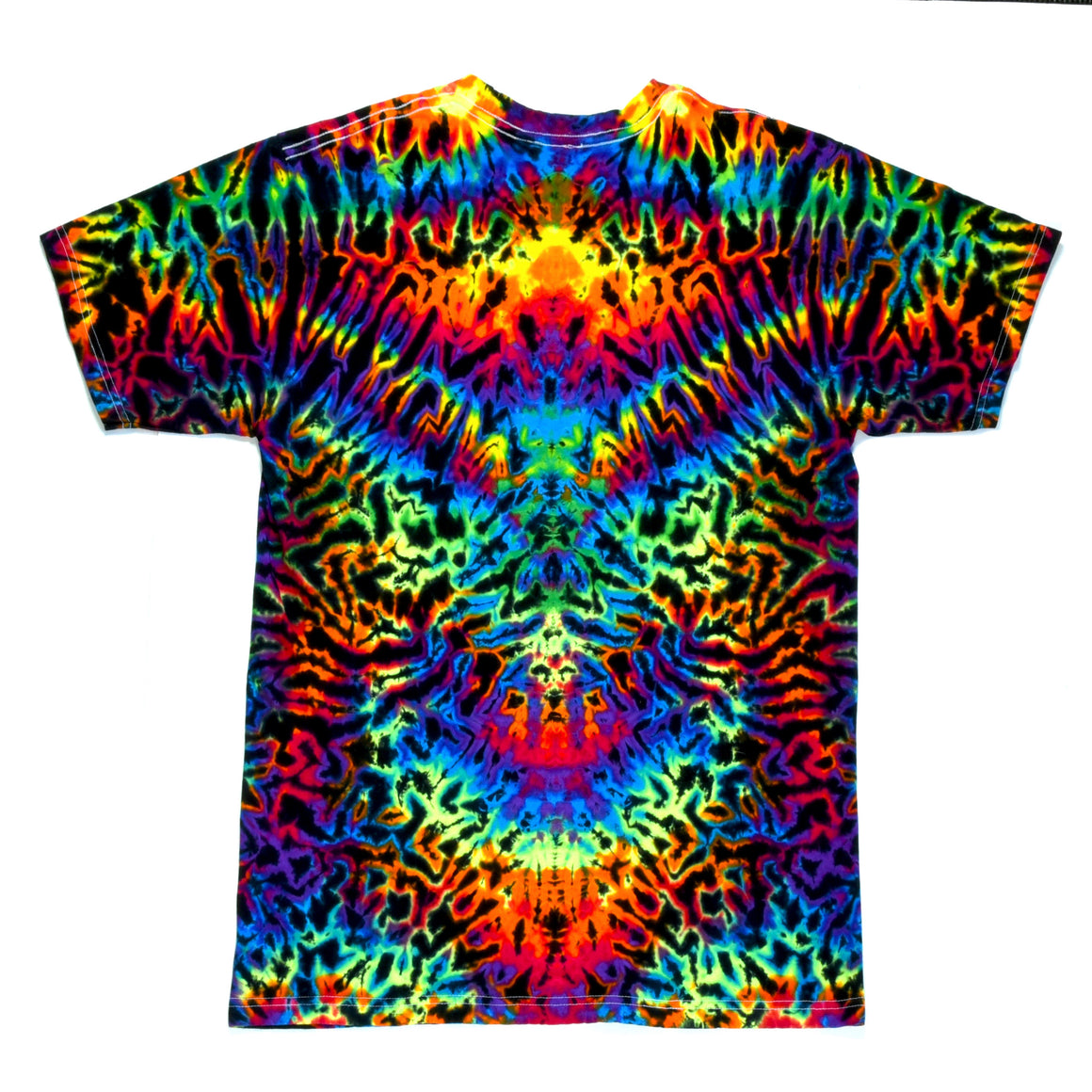 Medium Tie Dye T-Shirt - UV Reactive Rainbow Mandala Combo