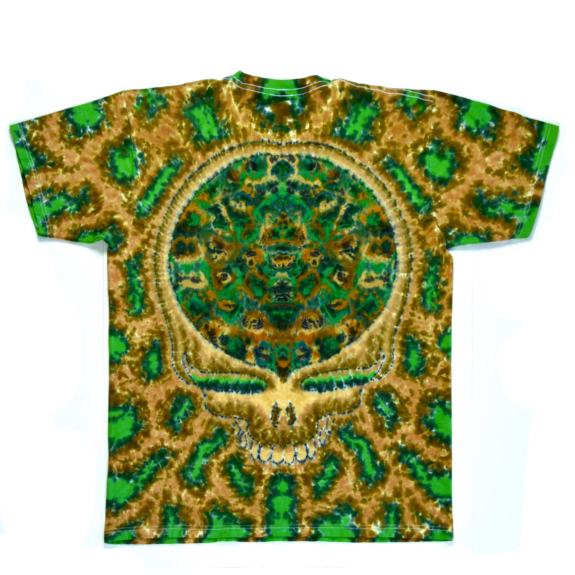 Large - Woodsy Stealie Mandala Combo Short-sleeve Tie Dye T-Shirt