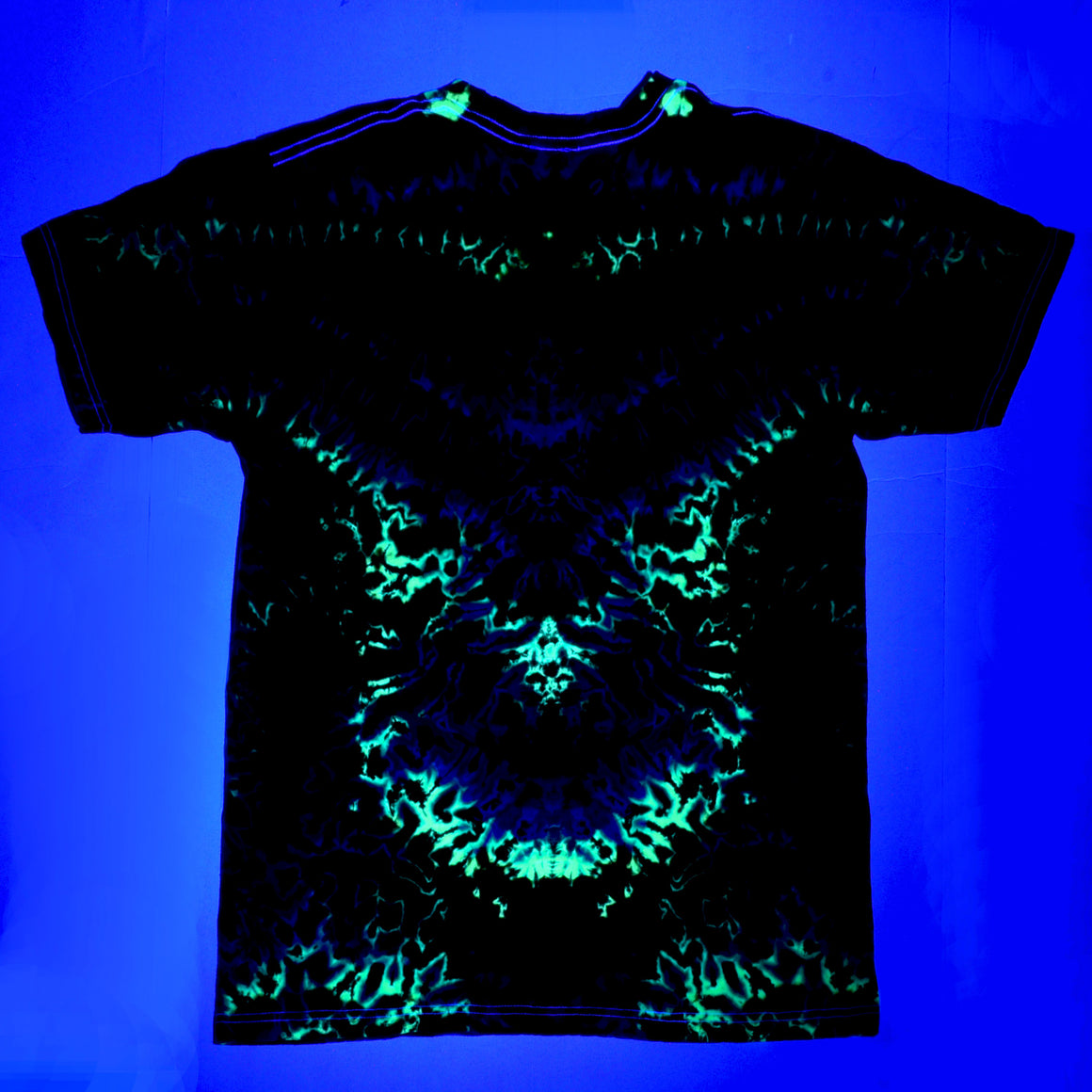 Medium Tie Dye T-Shirt - UV Reactive Rainbow Mandala Combo