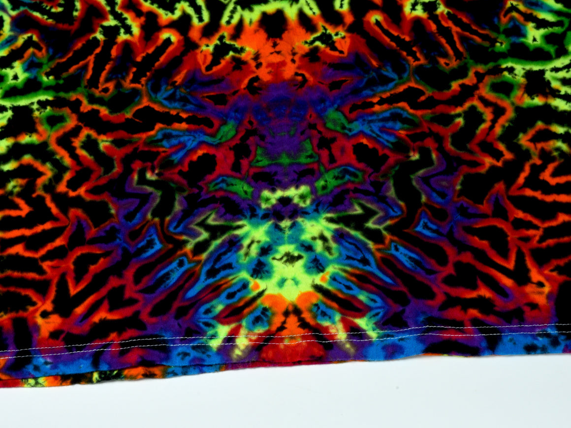 Medium Tie Dye T-Shirt - UV Reactive Rainbow Mandala Combo