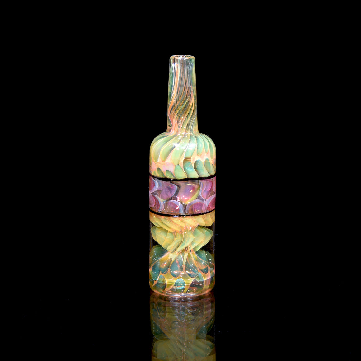 Fully-worked Fume Honeycomb Slide/Chillum - 10mm Male