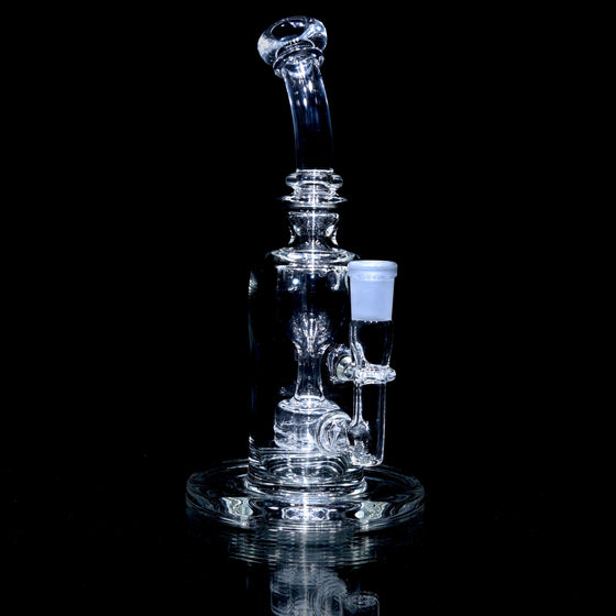 Mini Narrow Can Double-uptake Tornada Recycler - Clear - 14mm Female