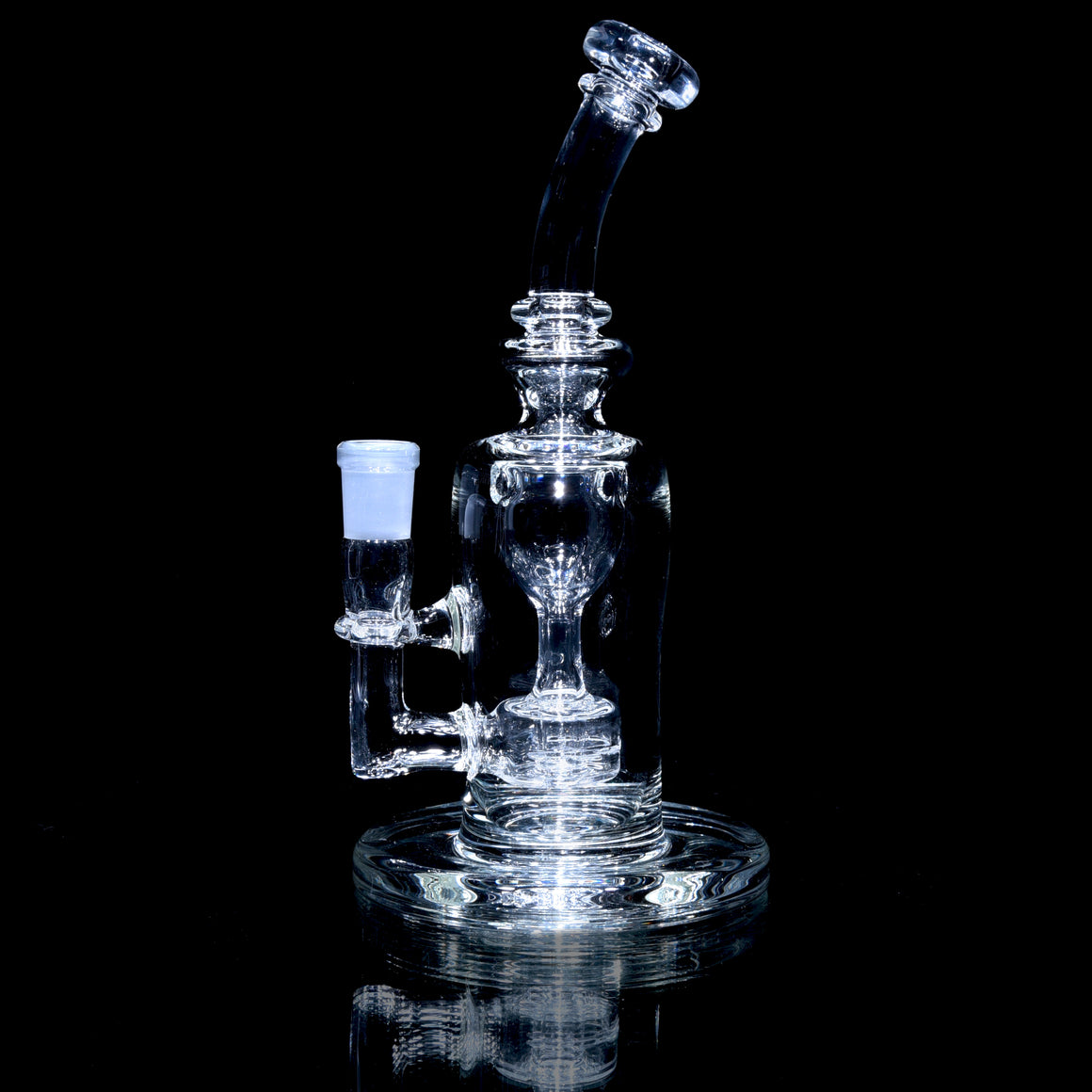 Mini Narrow Can Double-uptake Tornada Recycler - Clear - 14mm Female