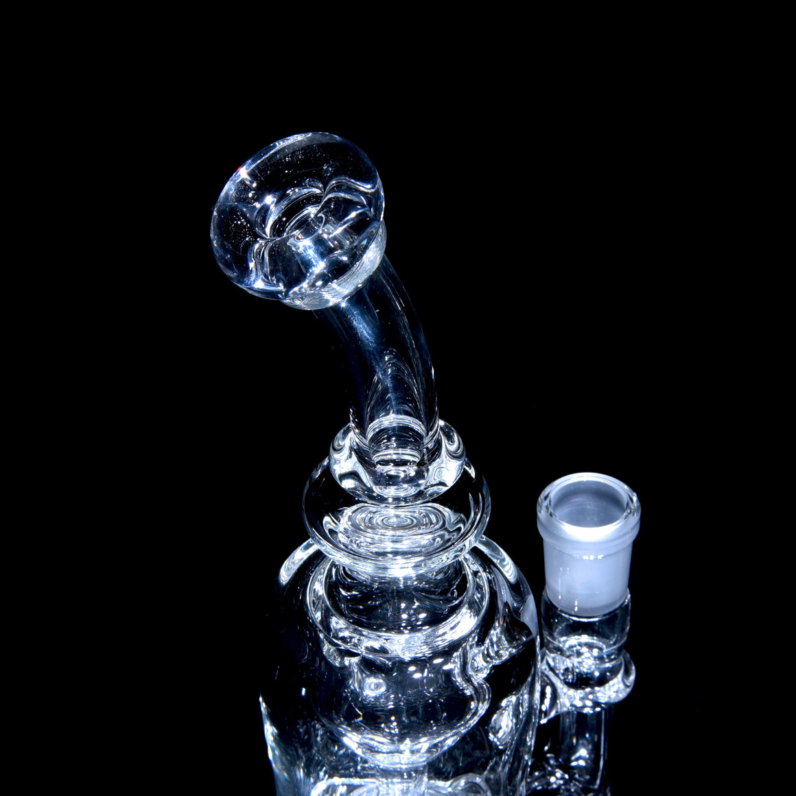 Mini Narrow Can Double-uptake Tornada Recycler - Clear - 14mm Female