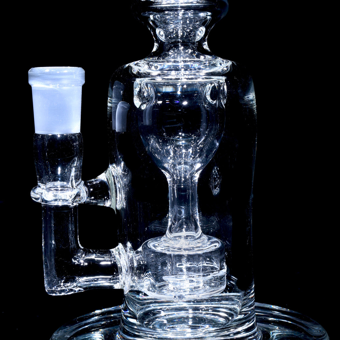 Mini Narrow Can Double-uptake Tornada Recycler - Clear - 14mm Female