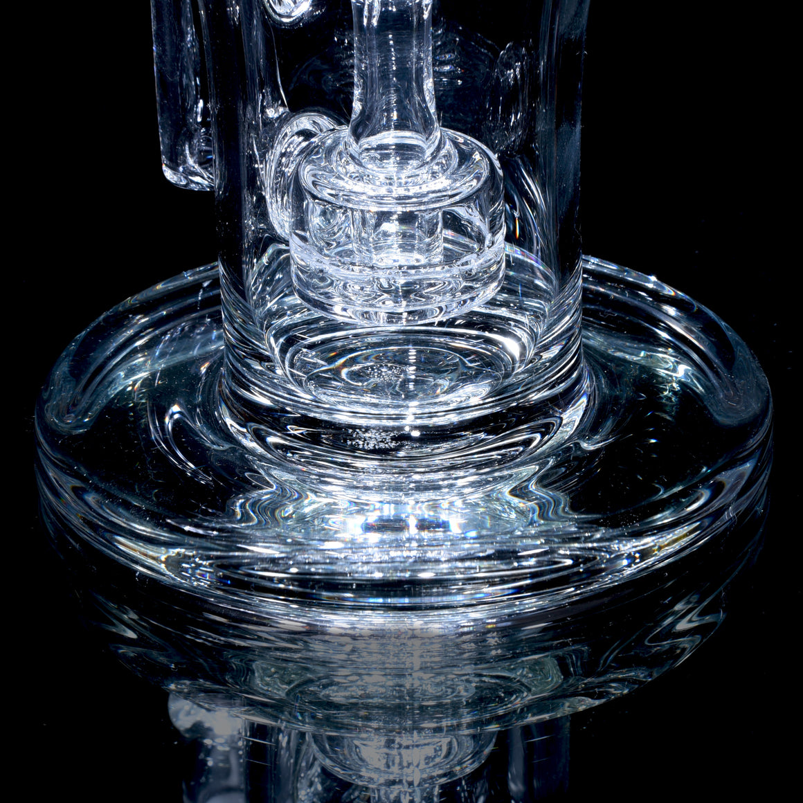 Mini Narrow Can Double-uptake Tornada Recycler - Clear - 14mm Female