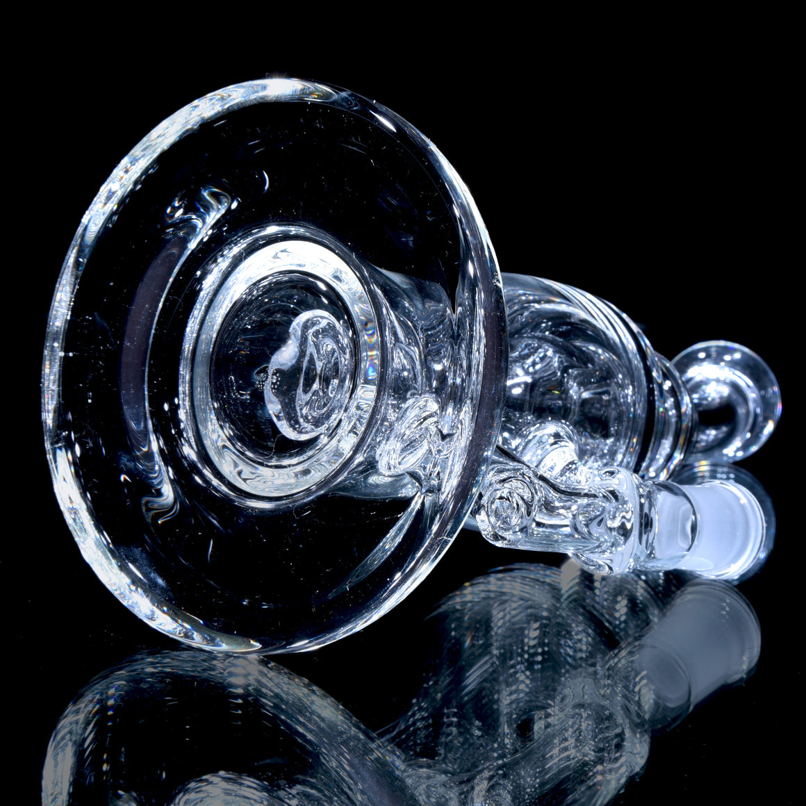 Mini Narrow Can Double-uptake Tornada Recycler - Clear - 14mm Female