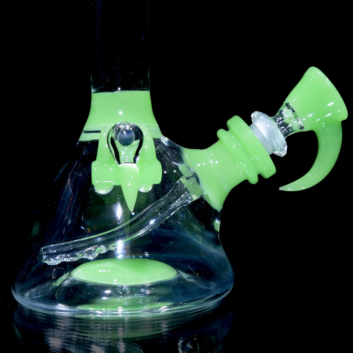 Worked Removable Downstem Mini Tube w/ Opal - Antidote - 14mm Female