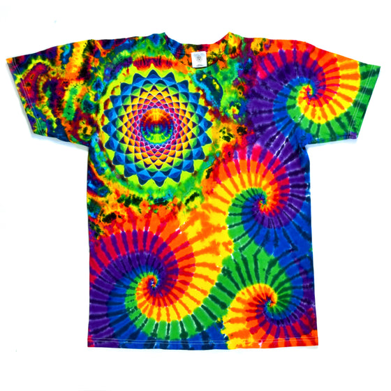 Medium Tie Dye T-Shirt - Rainbow Abstract Super Combo