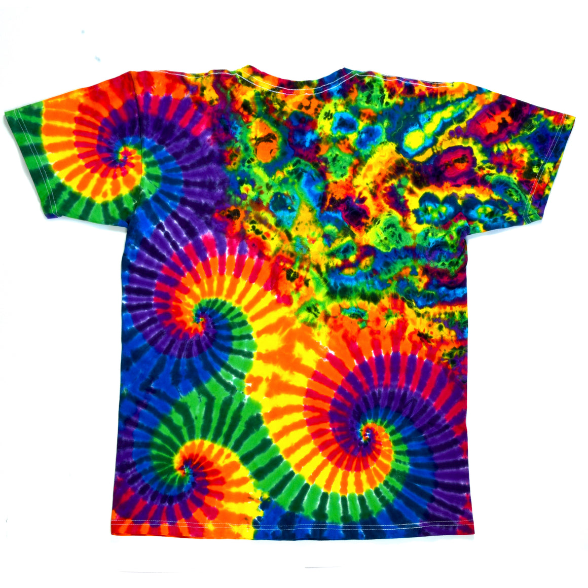 Medium Tie Dye T-Shirt - Rainbow Abstract Super Combo