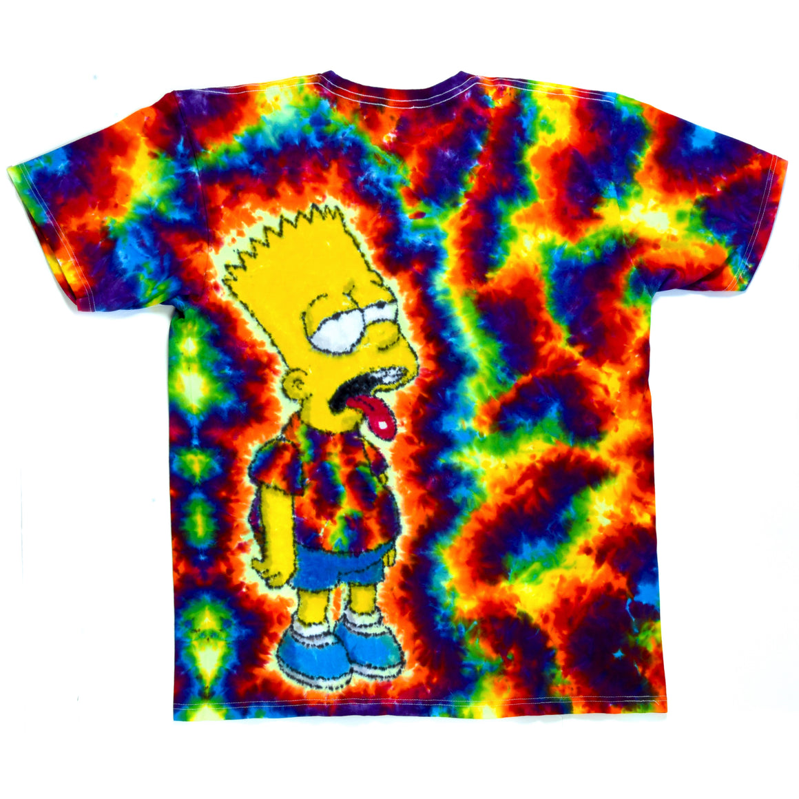 Large - "Zoned Out" UV Reactive Short-sleeve Tie Dye T-Shirt