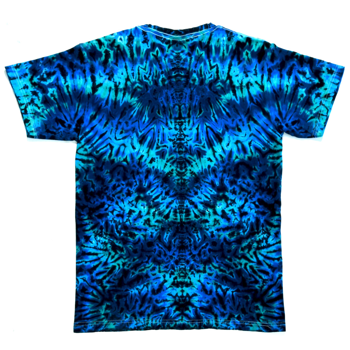 Small - Short-sleeve Tie Dye T-Shirt - Aquatic Mandala Combo